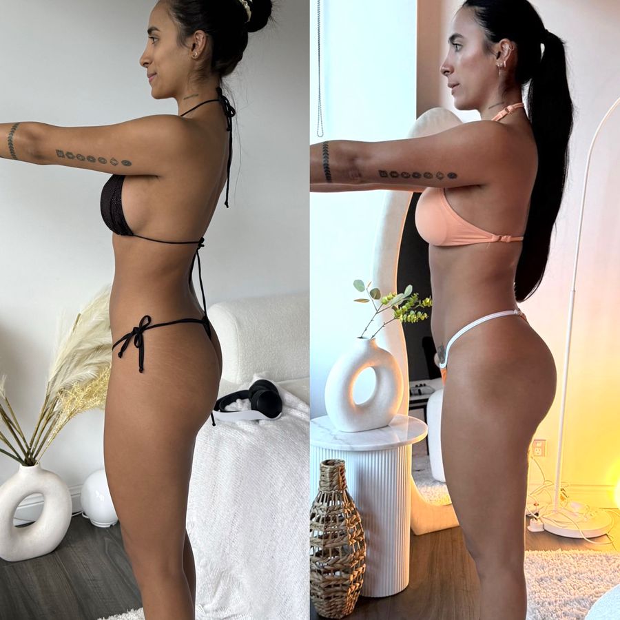 Daniela before and after transformation